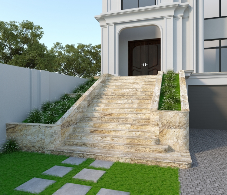 Đá ốp cầu thang