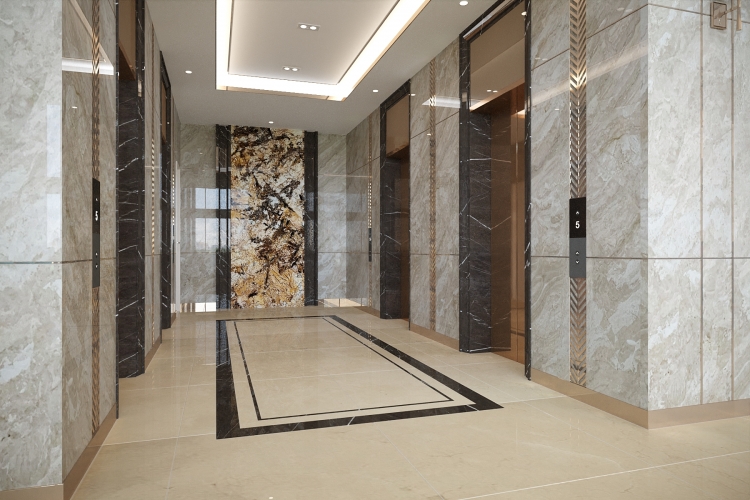 Đá ốp thang máy 