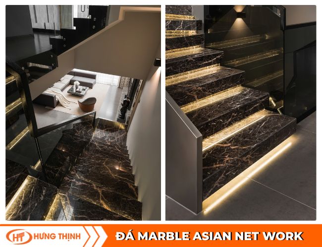 đá marble ốp cầu thang
