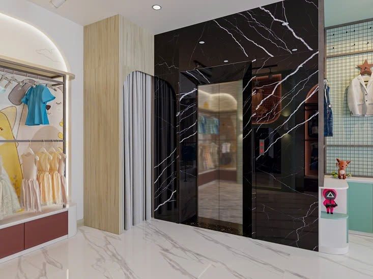 Đá nung kết ốp thang máy, lát sàn