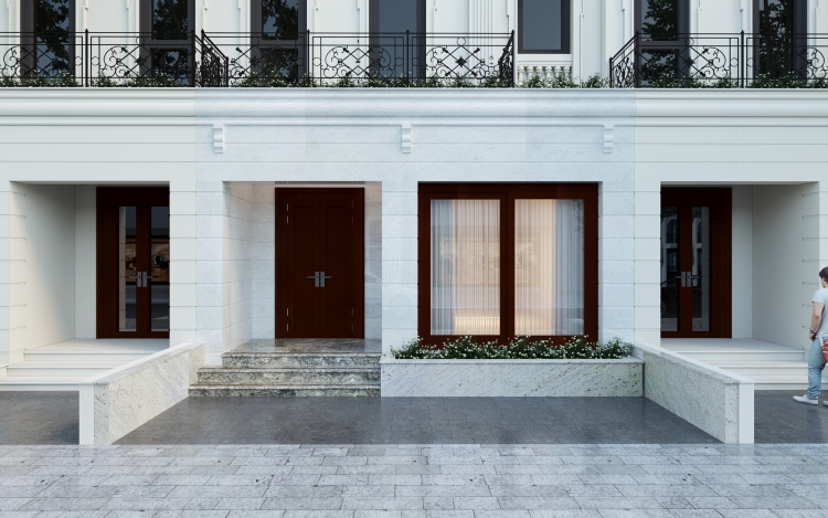 đá ốp mặt tiền biệt thự