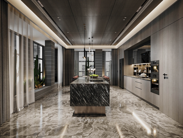 Mặt bếp đá granite chống bám bẩn, dễ vệ sinh