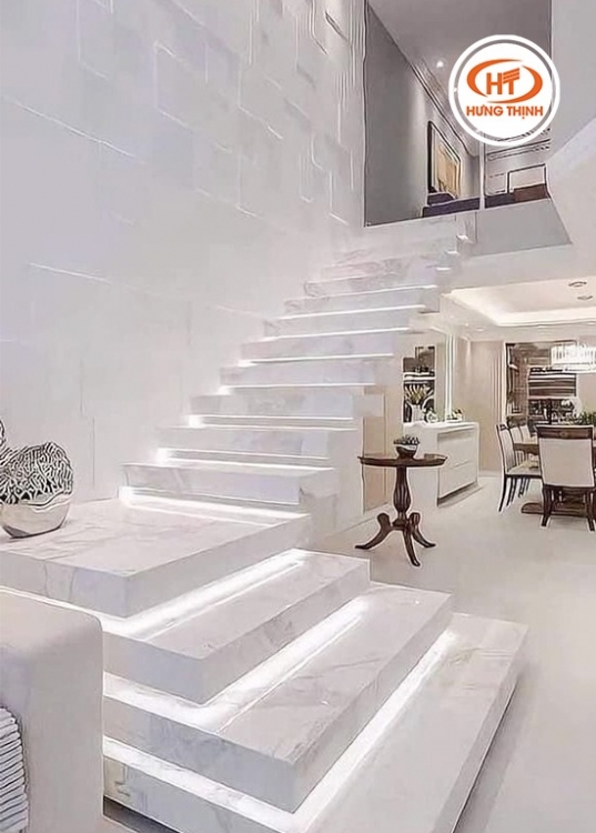 mẫu cầu thang đá đẹp