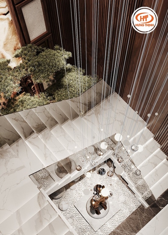 mẫu cầu thang đá đẹp