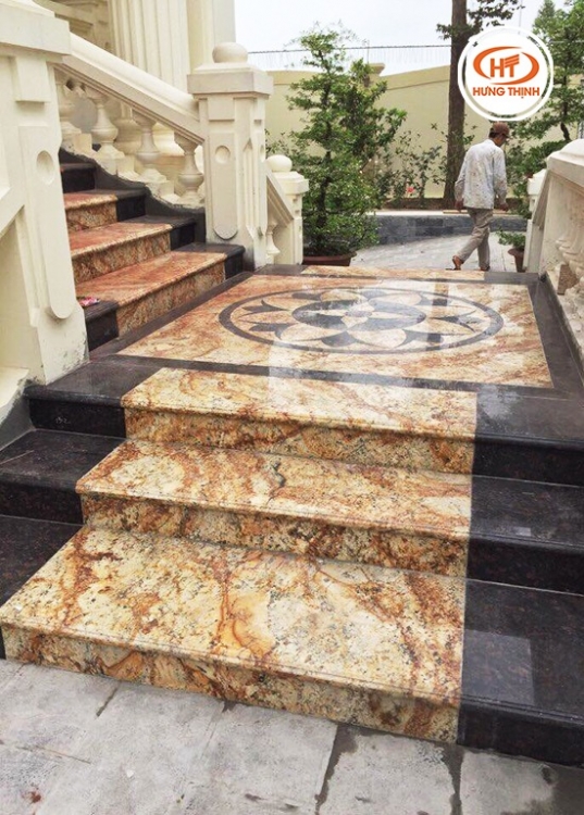 mẫu cầu thang đá đẹp