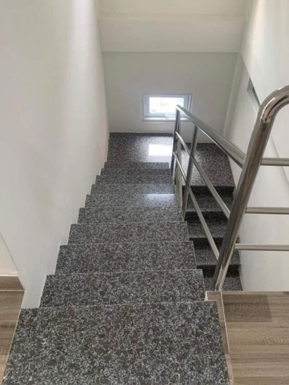 cầu thang đá tím hoa cà