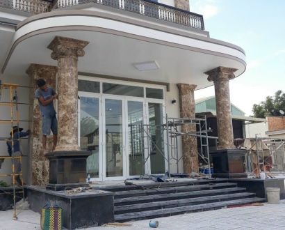 mẫu nhà ốp đá mặt tiền đẹp