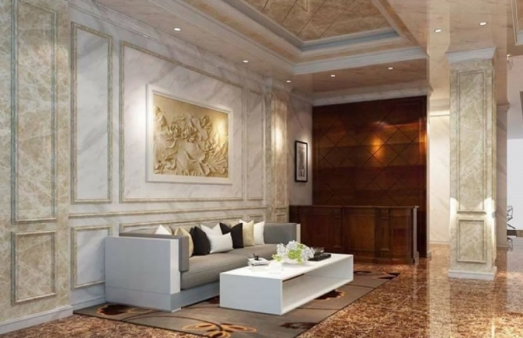 đá ốp tường trong nhà