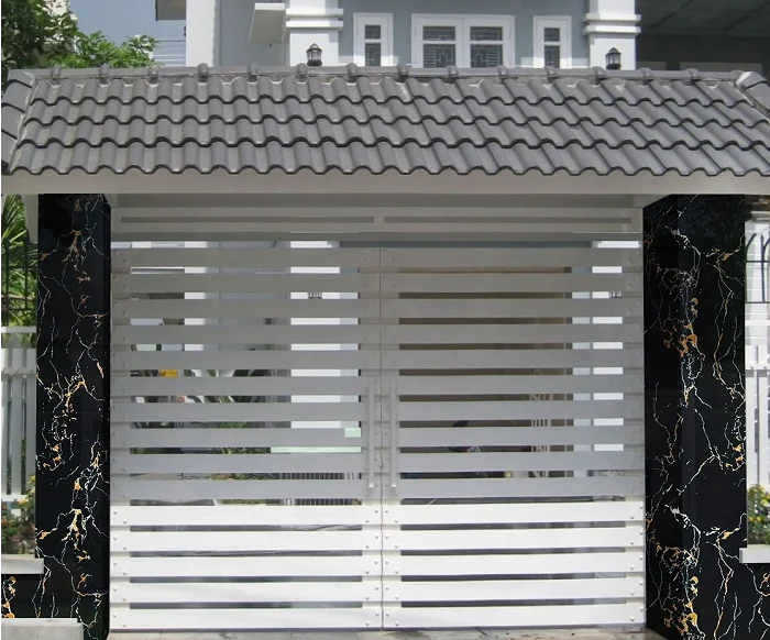 cổng ốp đá đẹp
