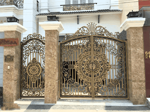 cổng ốp đá đẹp