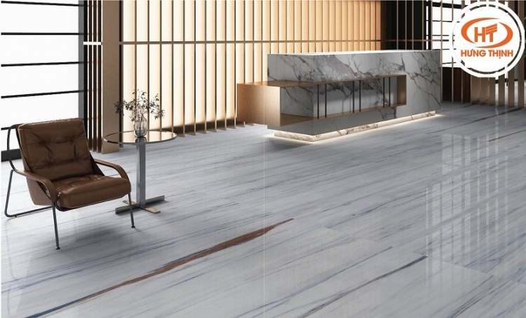 Sàn nhà nổi bật với thiết kế từ đá nung kết