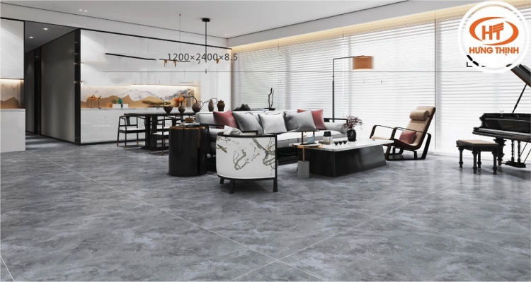 Không gian đẳng cấp với sàn đá nung kết cao cấp