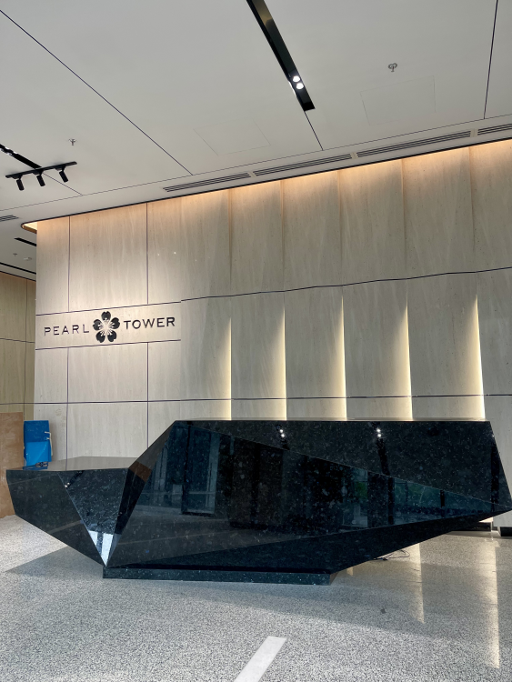 Nổi bật lên như một viên ngọc sáng lấp lánh rất phù hợp với không gian tiếp đón khách