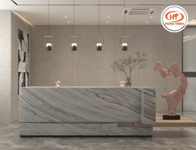 Đá hoa cương ốp quầy lễ tân 
