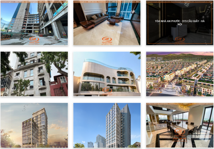 dự án công ty hưng thịnh thi công