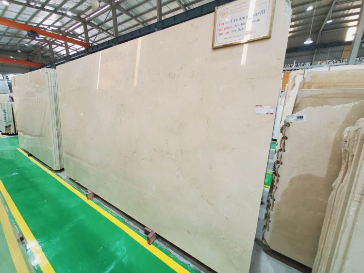 Đá marble Crema Marfil