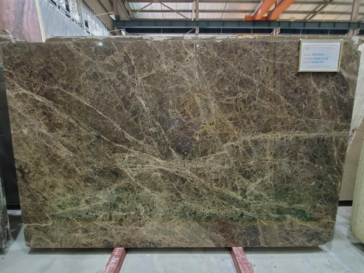 Đá marble nâu đậm