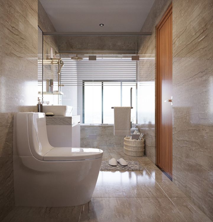 Đá tự nhiên ốp phòng tắm sang trọng và đẳng cấp