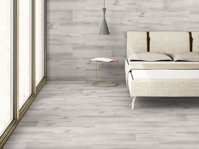 Gạch lát nền giả gỗ màu xám - Lựa chọn cho không gian hiện đại