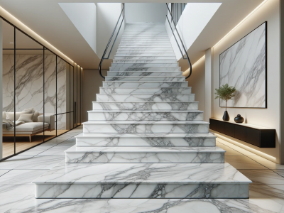 Xu hướng đá lát cầu thang 2025 - Điểm nhấn cho không gian sống