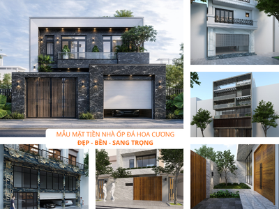 Mặt tiền nhà ốp đá hoa cương đẹp, bền, sang trọng