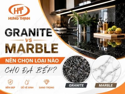 Đá Granite và Marble nên chọn loại nào cho đá bếp? so sánh chi tiết 2026 Đá Granite và Marble nên chọn loại nào cho đá bếp? so sánh chi tiết 2026