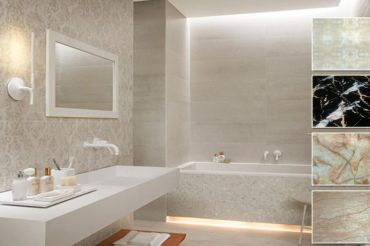 Đá ốp phòng tắm hiện đại sang trọng