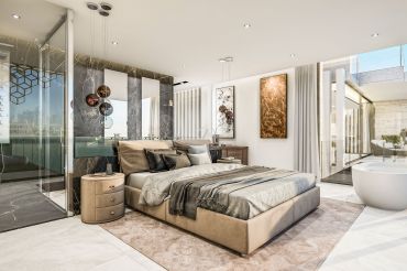 Đá ốp phòng tắm liền phòng ngủ