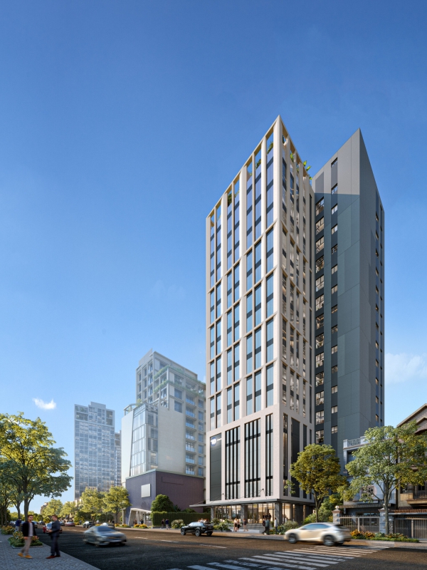 Ốp đá tự nhiên mặt đứng công trình