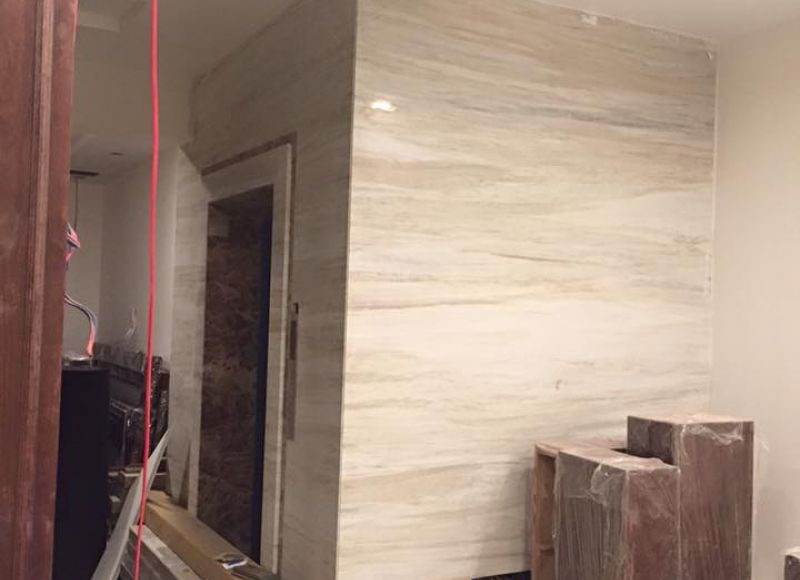 Ốp đá cầu thang nhà ống Hà Nội