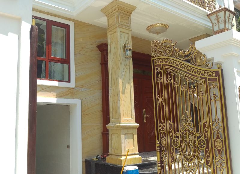 Ốp cột công trình biệt thự 11 Big C