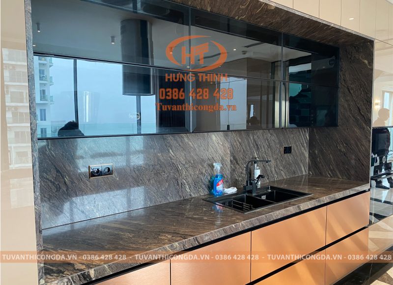 Ốp đá bàn bếp 