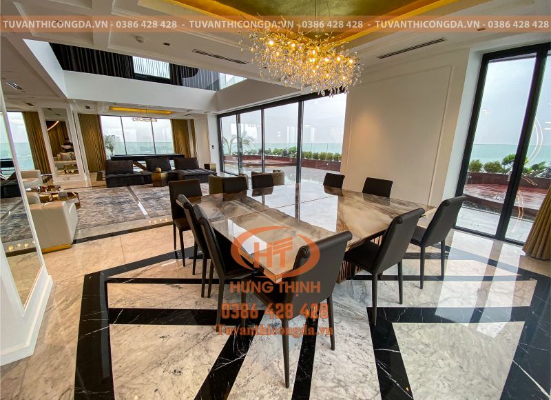 Lát sàn đá marble tự nhiên cao cấp