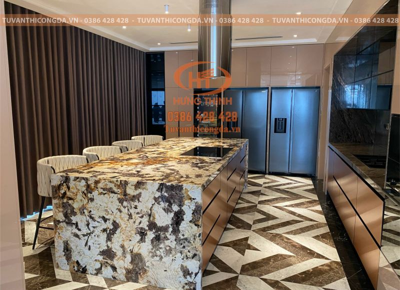 Lát sàn đá marble tự nhiên cao cấp, ốp bàn bếp 