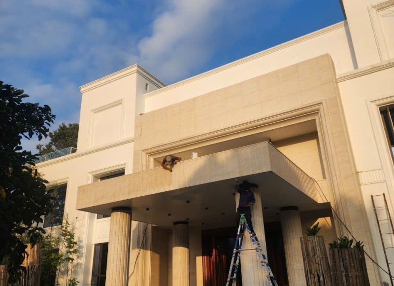 HƯNG THỊNH HOÀN THIỆN THI CÔNG ĐÁ TỰ NHIÊN CHO TẬP ĐOÀN SƠN HẢI TẠI QUẢNG TRỊ 