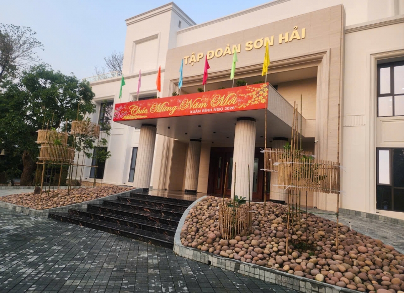 HƯNG THỊNH HOÀN THIỆN THI CÔNG ĐÁ TỰ NHIÊN CHO TẬP ĐOÀN SƠN HẢI TẠI QUẢNG TRỊ 